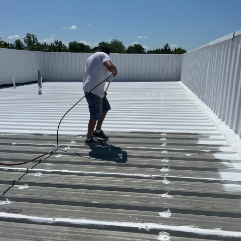 Acrylic Elastomeric Coating for metal roofs